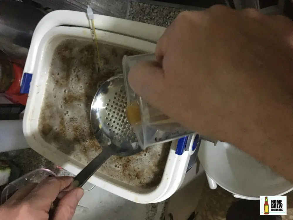 Rinsing the mash is part of the brewing process for making IPA